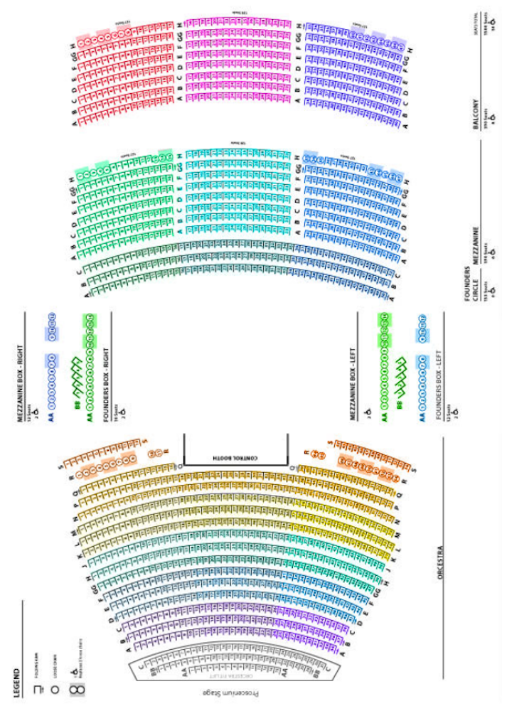 Fred Kavli Theatre Seating Chart