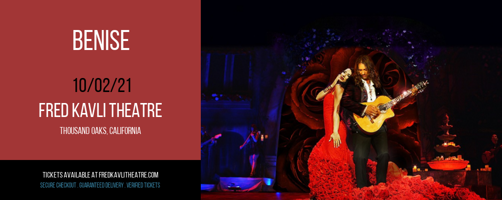 Benise at Fred Kavli Theatre tickets Benise at Fred Kavli Theatre