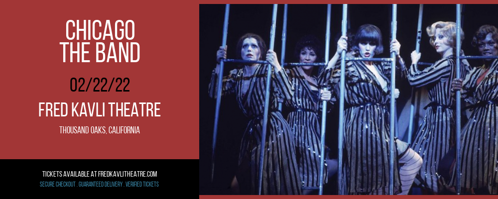 Chicago - The Band at Fred Kavli Theatre tickets Chicago - The Band at Fred Kavli Theatre