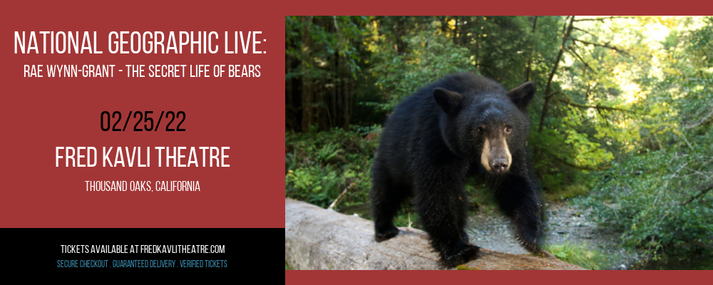 National Geographic Live: Rae Wynn-Grant - The Secret Life of Bears at Fred Kavli Theatre