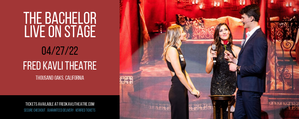 The Bachelor - Live On Stage at Fred Kavli Theatre tickets The Bachelor - Live On Stage at Fred Kavli Theatre