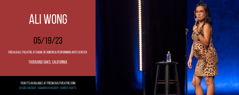 Ali Wong at Fred Kavli Theatre tickets Ali Wong at Fred Kavli Theatre