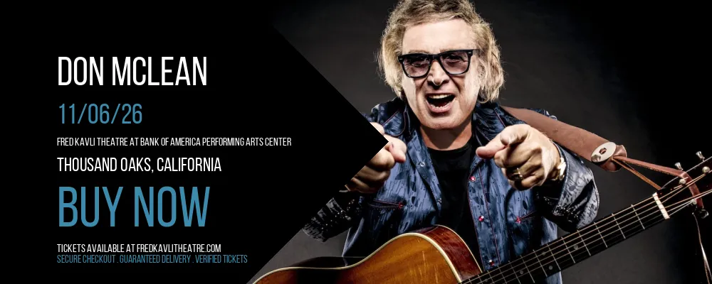 Don McLean at Fred Kavli Theatre At Bank Of America Performing Arts Center